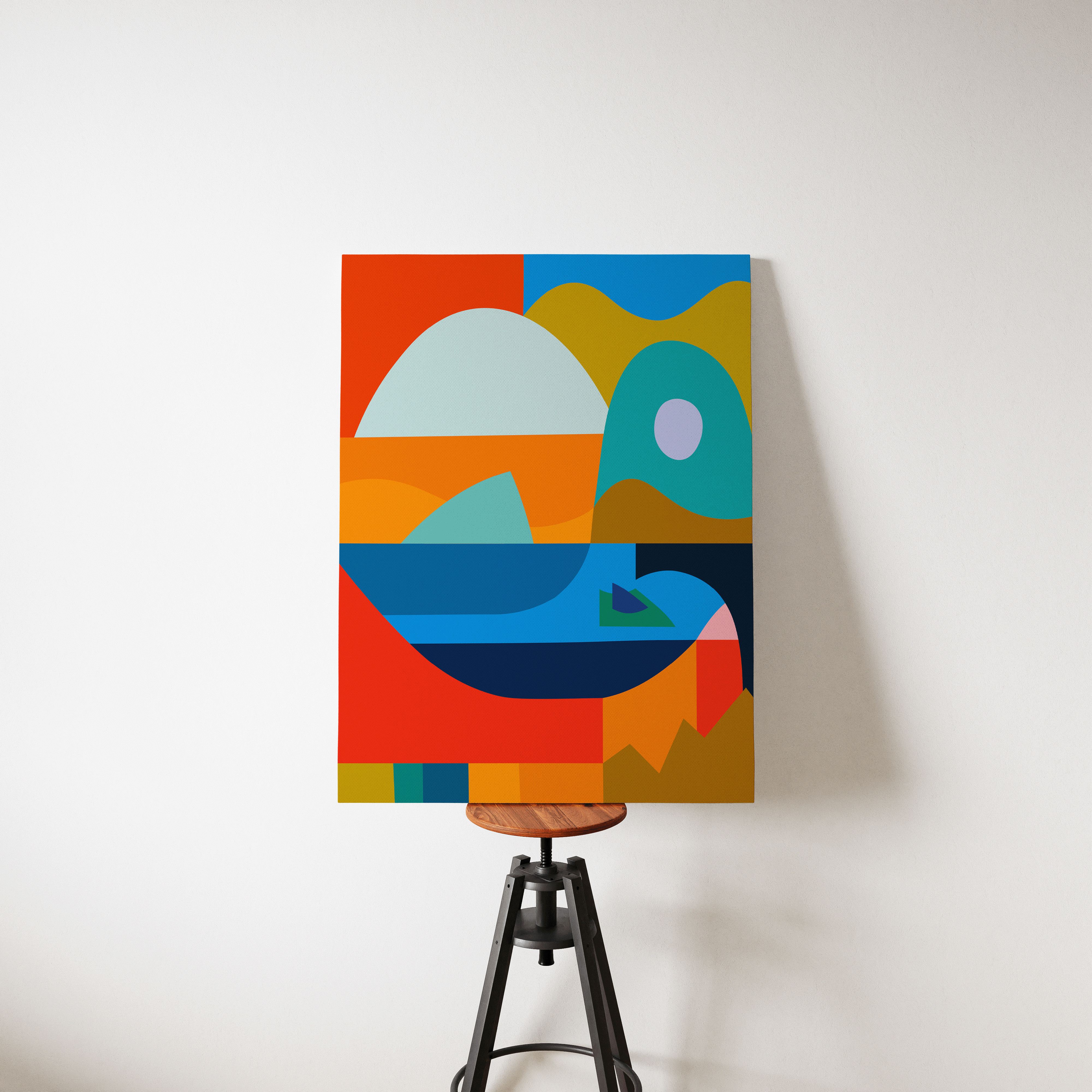 Bubbled Two | Large Stretched Canvas | Large Art Print