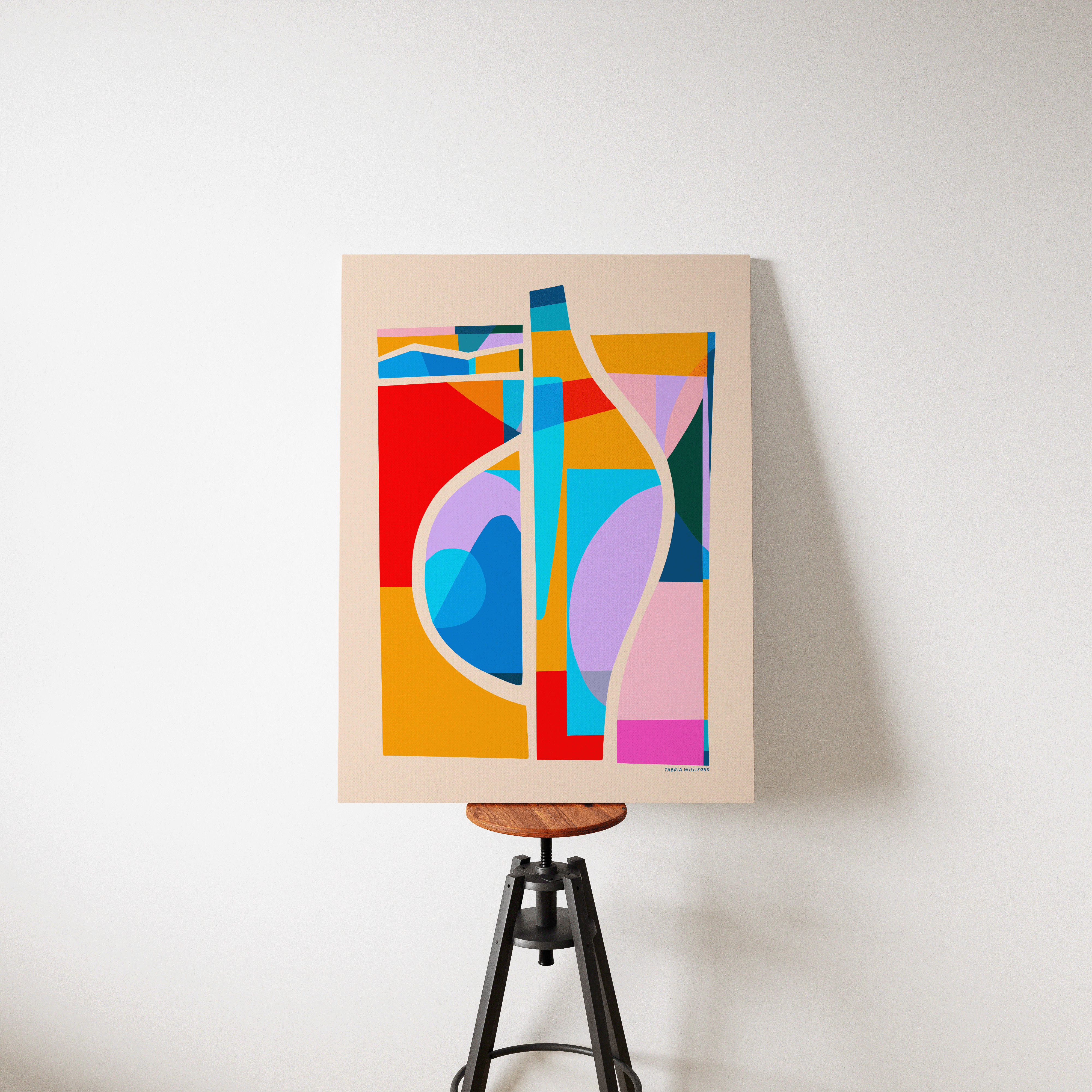 Shattered Phases, Mending Graces | Large Stretched Canvas | Large Art Print